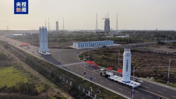 长征八号甲遥八火箭转运至发射区，近期择期发射