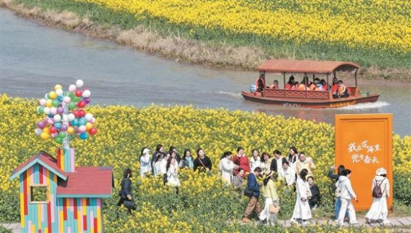 画里有话丨“赏花经济”焕发勃勃生机